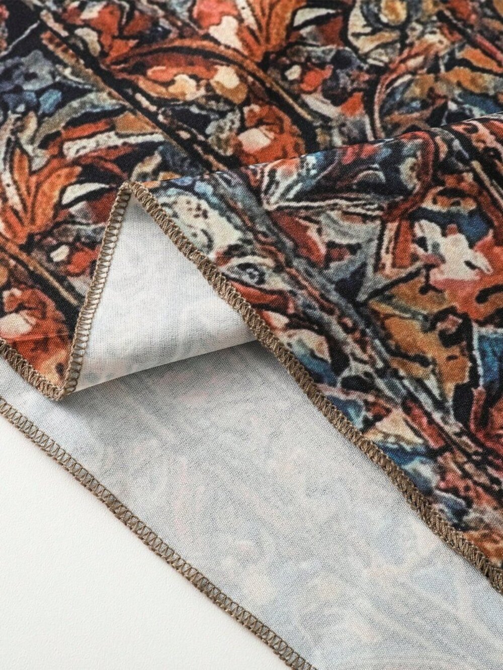 Multicolor Boho Women's Casual Floral Print A-Line Skirt - Picture 4 of 8